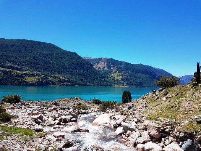 panoramica lago Azul