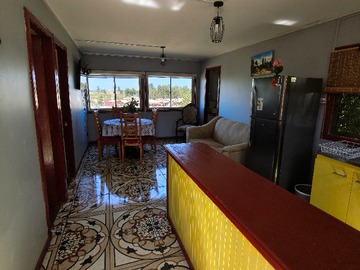 Vista ingreso cabaña