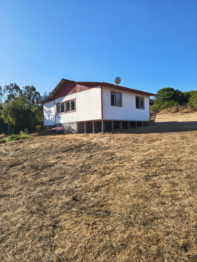 Vista lateral cabaña