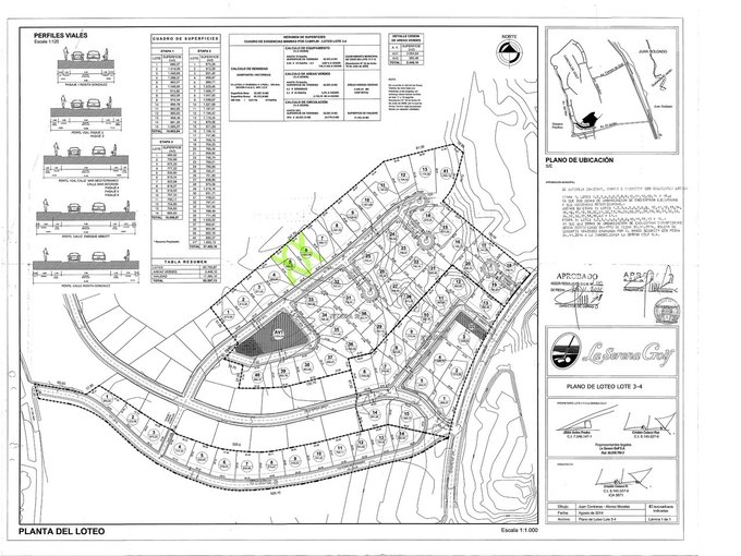 Plano Ubicacion Terreno Serena Golf