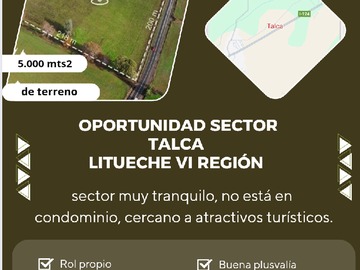 Venta / Parcela / Litueche