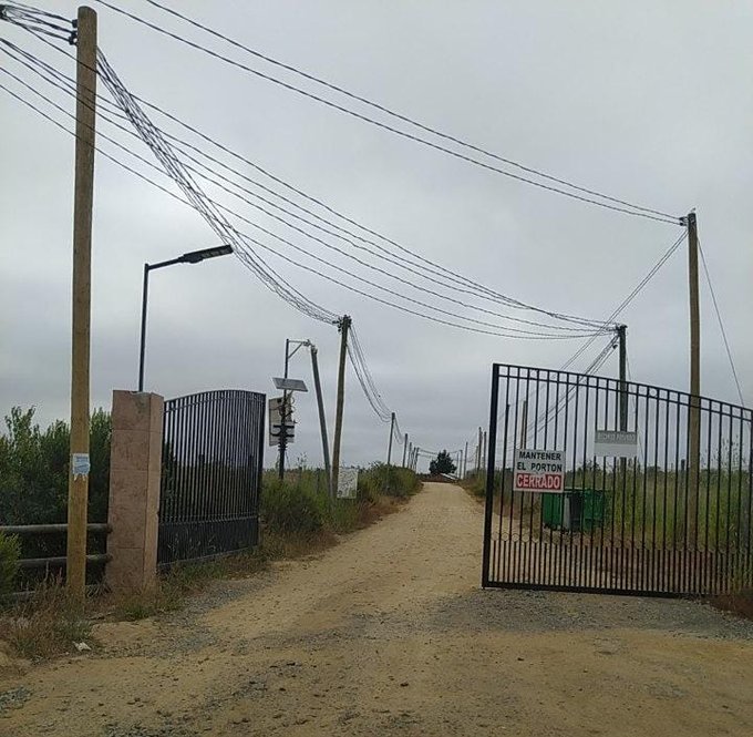 entrada a parcelacion