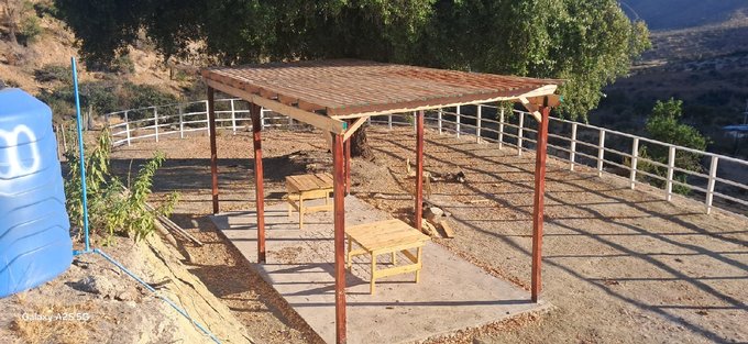 pergola y mirador hermoso terminado