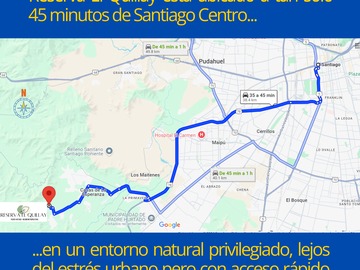 A 45 minutos de Santiago Centro