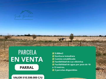 Venta / Parcela / Parral