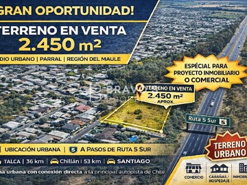 Venta / Parcela / Parral