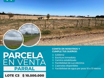 Venta / Parcela / Parral