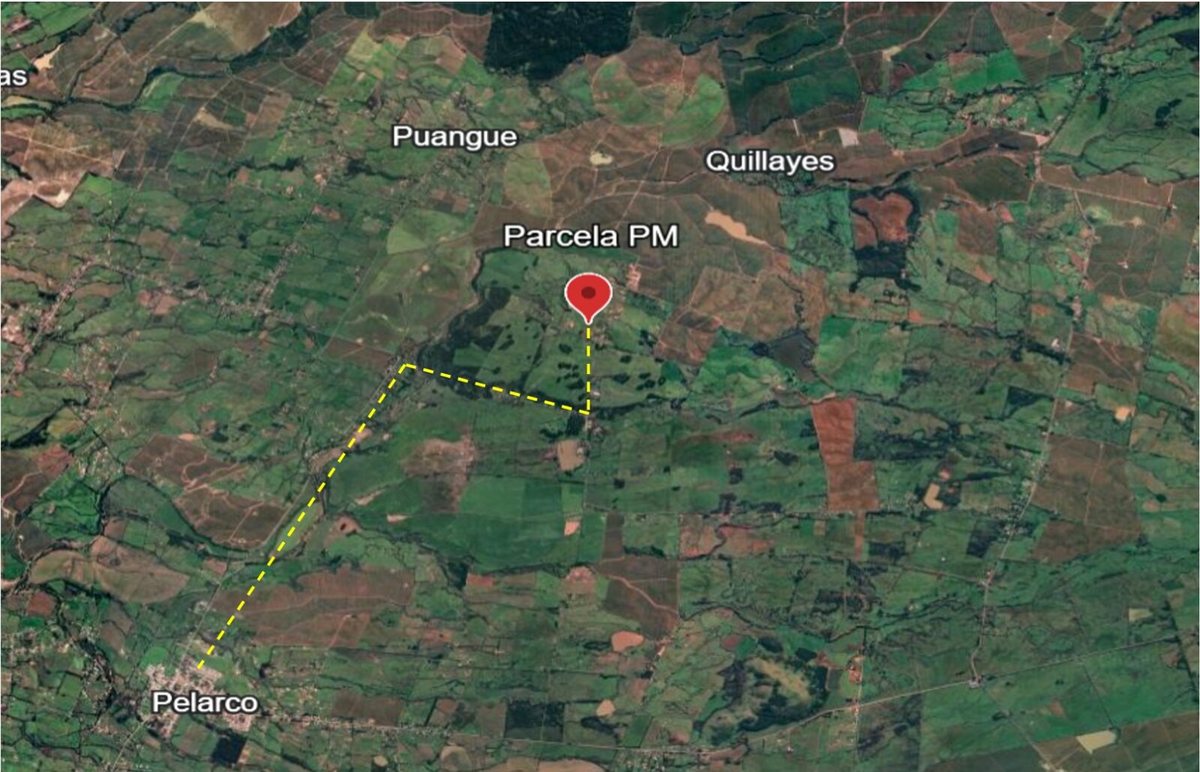 Vista aérea cercana Pelarco