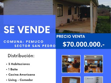 Venta / Parcela / Pemuco