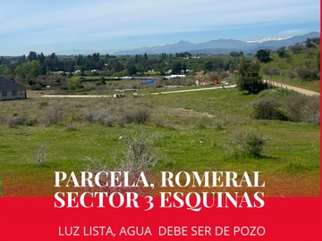 Venta / Parcela / Romeral