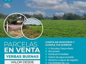 Venta / Parcela / Yerbas Buenas
