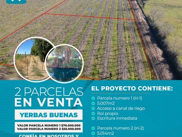 Venta / Parcela / Yerbas Buenas