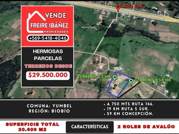 Venta / Parcela / Yumbel