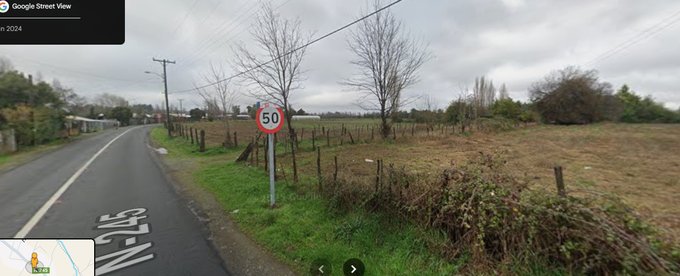 Acceso directo a ruta principal que se une con la 5 Sur.