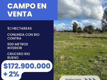 Venta / Terreno Agricola / Río Bueno