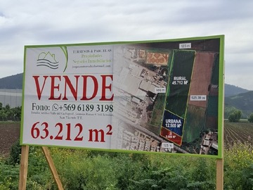 Venta / Terreno Agricola / San Vicente de Tagua Tagua