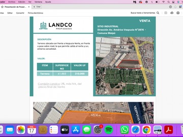 Venta / Terreno Industrial / Maipú