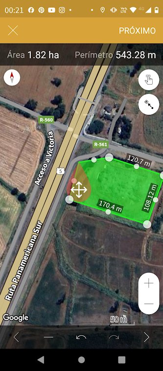 Terreno de 16.714 m2.