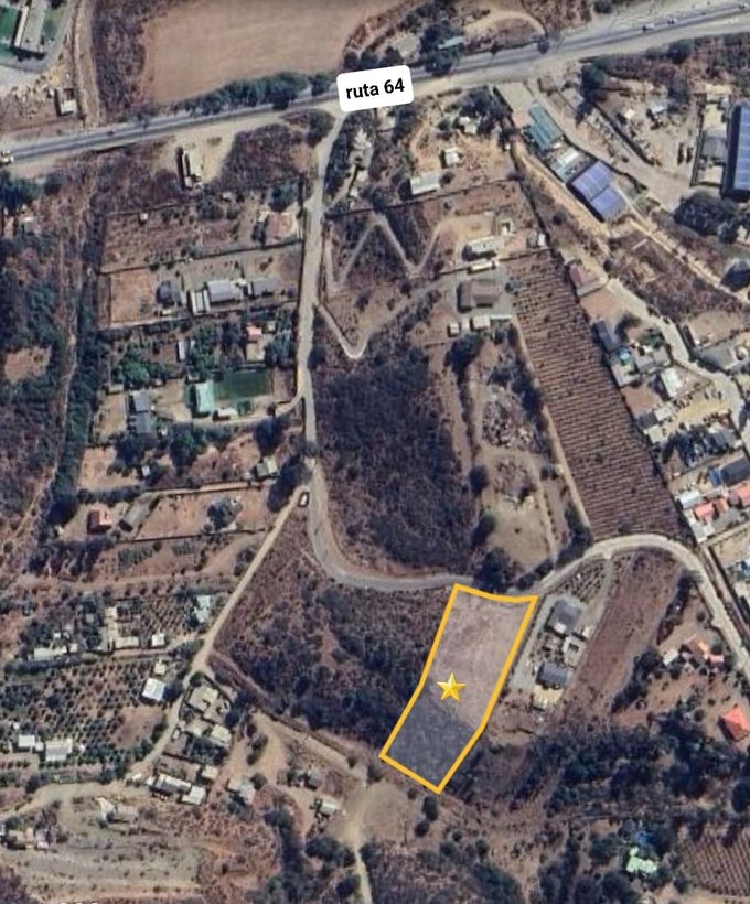 Vista satelital, ubicación en recuadro amarillo.