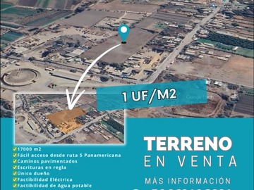 Venta / Terreno / Hijuelas