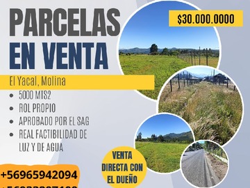 Venta / Terreno / Molina