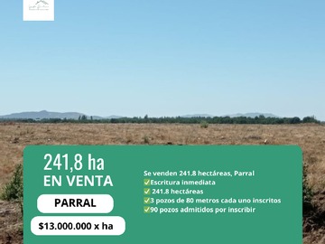 Venta / Terreno / Parral