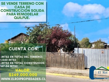 Venta / Terreno / Quilpué