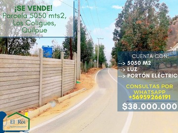 Venta / Terreno / Quilpué