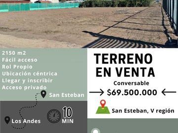 Venta / Terreno / San Esteban