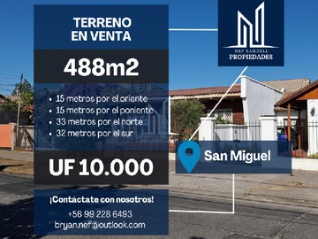 Venta / Terreno / San Miguel
