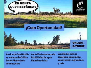 Venta / Terreno / San Nicolás