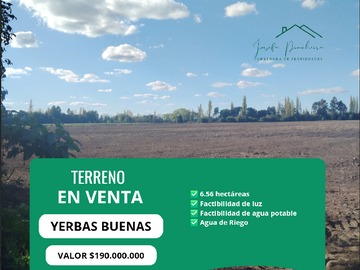 Venta / Terreno / Yerbas Buenas
